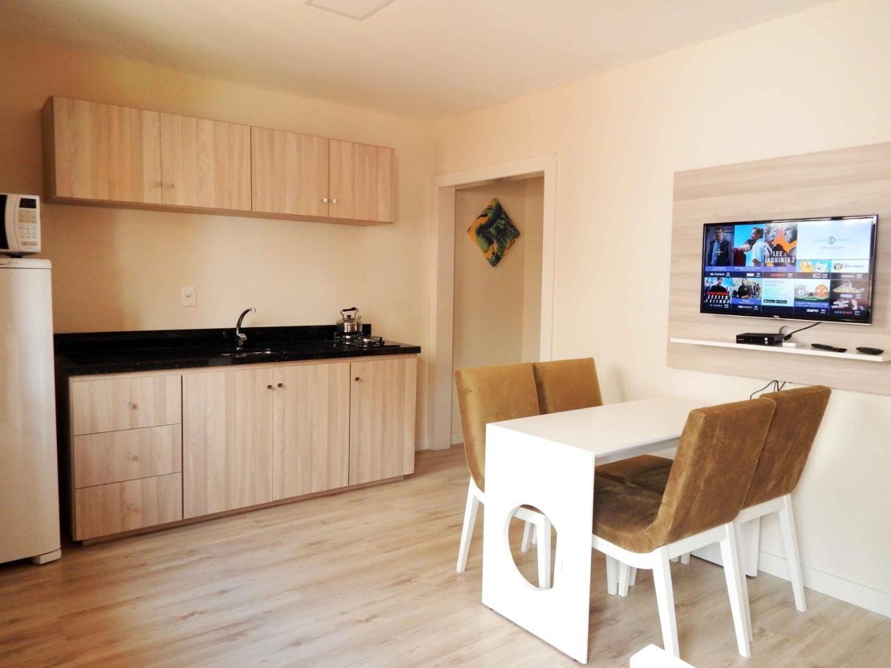 شقة Flats Ouro Gramado Localizado A 900 Metros Da Entrada Do Centro De غرامادو المظهر الخارجي الصورة